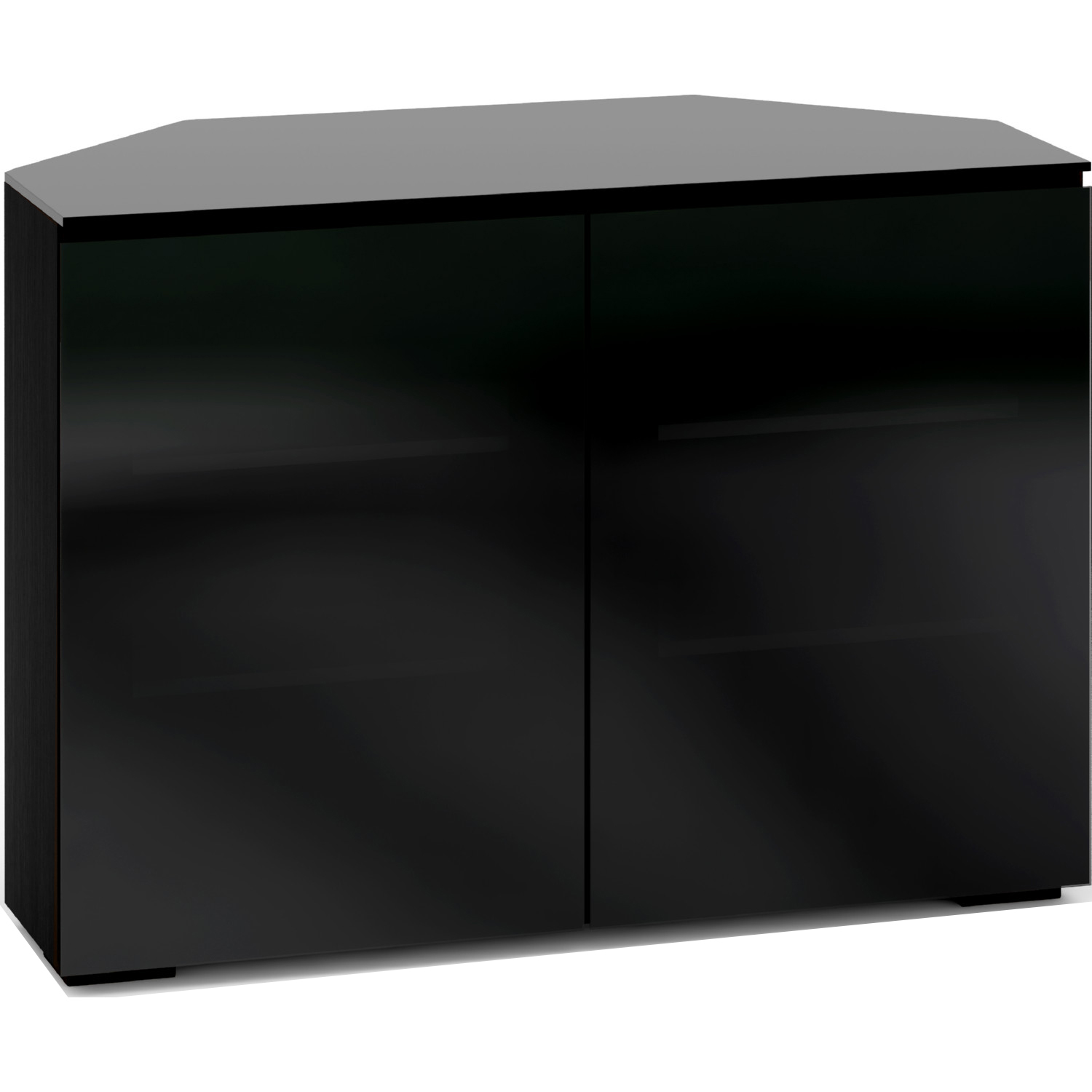 Black Corner Tv Unit Glass Doors Glass Designs